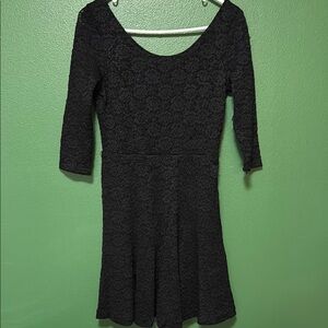 Elegant Black Lace Dress